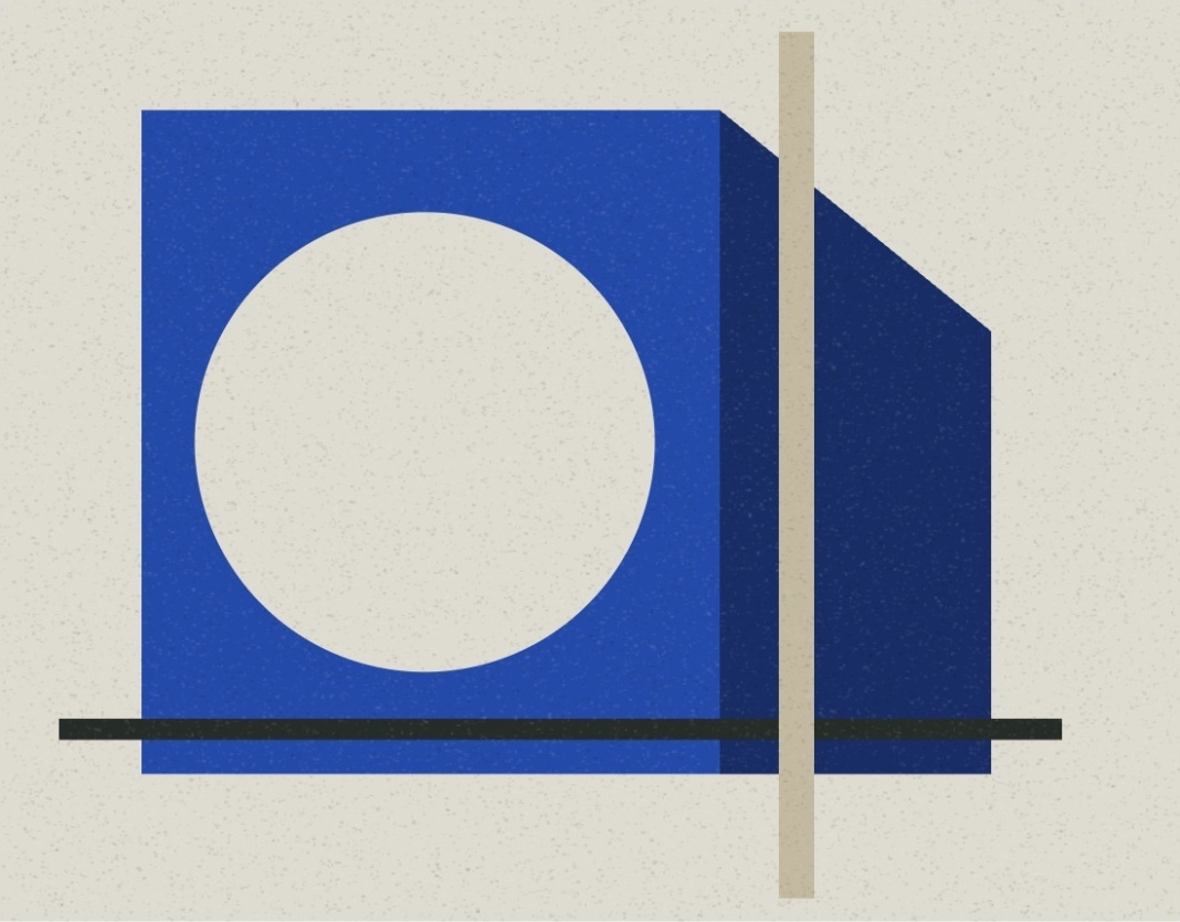 Абстрактная композиция из проекта ABSENT: Blue, Before Language — Leon Orvén